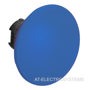LPCB6166 Грибовидная кнопка, без монт. переходника, пружинный возврат, 60 мм, цвет голубой