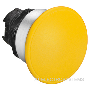 LPCB6145 Грибовидная кнопка, без монт. переходника, пружинный возврат, 40 мм, цвет  желтый