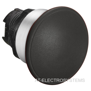 LPCB6142 Грибовидная кнопка, без монт. переходника, пружинный возврат, 40 мм, цвет  черный