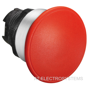 LPCB6144 Грибовидная кнопка, без монт. переходника, пружинный возврат, 40 мм, цвет  красный
