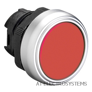 LPCQ104 Кнопка двойного нажатия, плоская, цвет  красный