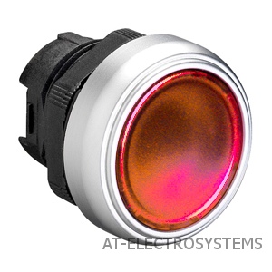 LPCQL104 Кнопка двойного нажатия с подсветкой, плоская, цвет красный