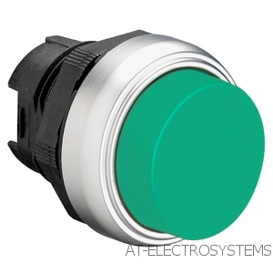 LPCB203 зеленыйНажимная кнопка, выступающая, без монт. переходника, пружинный возврат, цвет зеленый