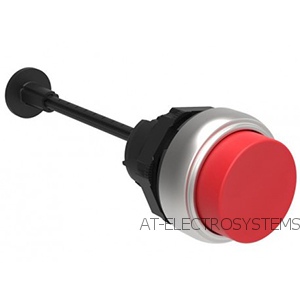 LPCR2004 Нажимная кнопка с пружинным возвратом, выступающая, в комплекте с монт. переходником и стержнем, красная